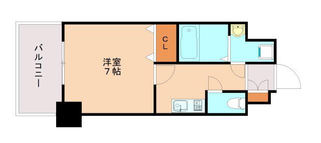 スワンズ新神戸ウイータ(ワンルーム/5階)の間取り写真
