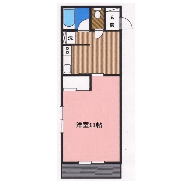 センチュリーふくじま(1K/2階)の間取り写真