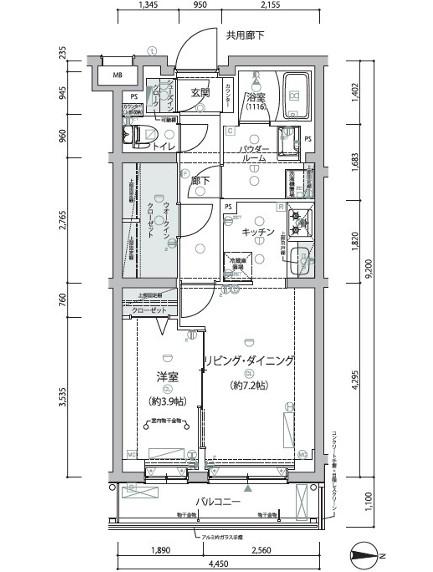 ARCOBALENO NERIMA(1LDK/2階)の間取り写真