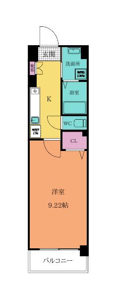 MDI VISTA MARE門司駅前MDIヴィスタマーレ門司駅前(1K/5階)の間取り写真