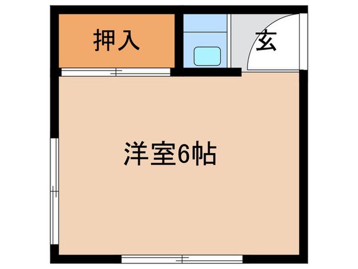光荘(ワンルーム/2階)の間取り写真