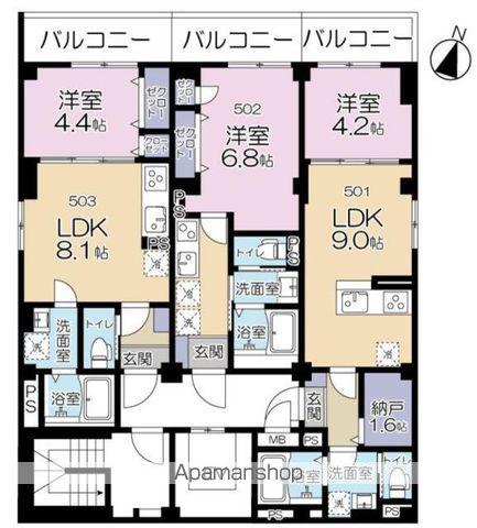 MAISON FUTABA(1K/5階)の間取り写真