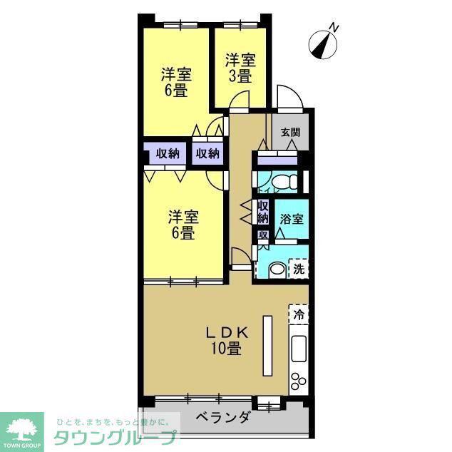 リアライズ柏II(3LDK/7階)の間取り写真