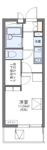 レオパレス廉(1K/3階)の間取り写真