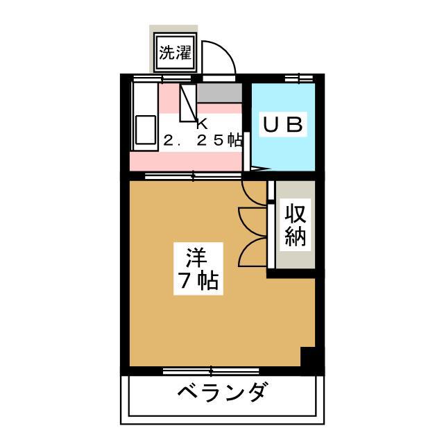 小暮ハイツ(1K/3階)の間取り写真