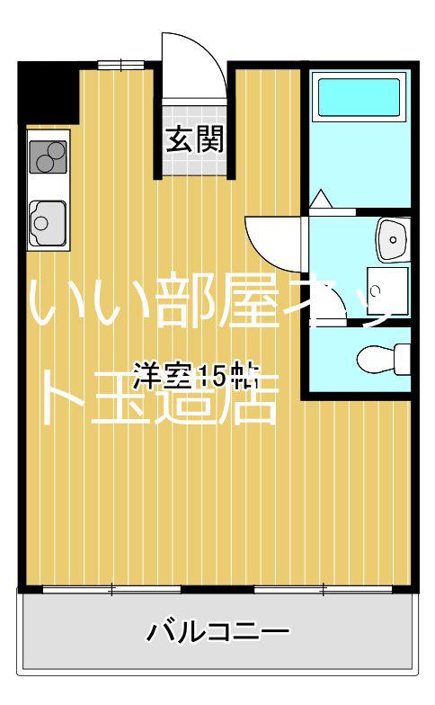 TATロイヤルハイツ(ワンルーム/6階)の間取り写真