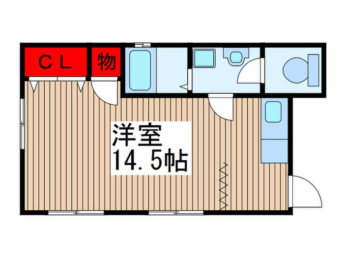 愛ぐしビル(ワンルーム/2階)の間取り写真