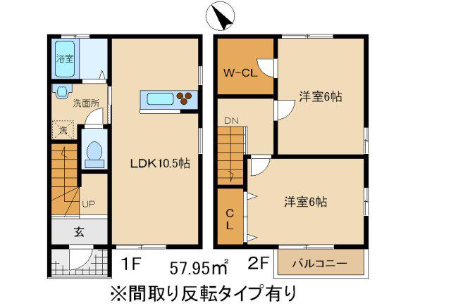 MIA CASA(2LDK/1階)の間取り写真