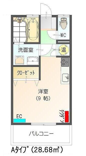 すまいる15番館(ワンルーム/3階)の間取り写真