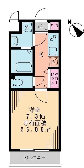 SASHI-NO・KICHIJOJI(1K/2階)の間取り写真