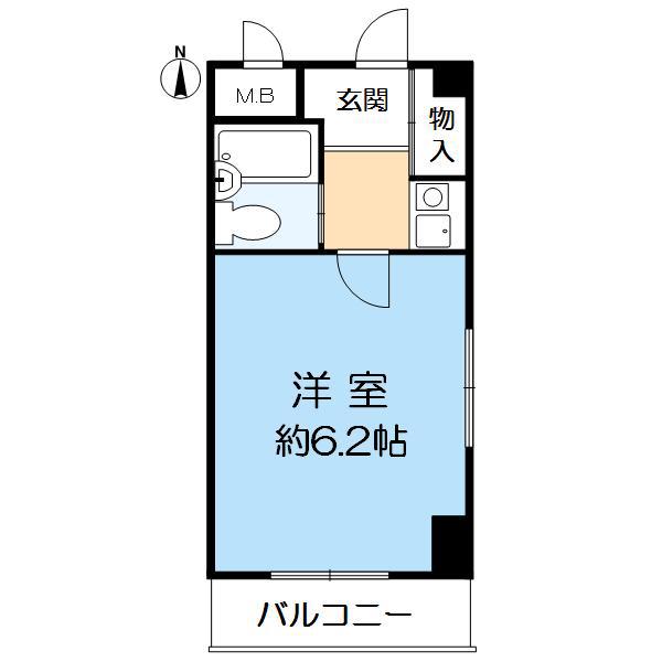 アリスト北昭和(1K/1階)の間取り写真