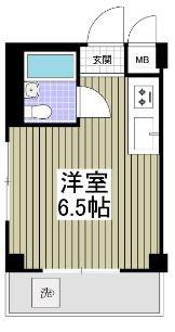 第5新井ビル(ワンルーム/4階)の間取り写真