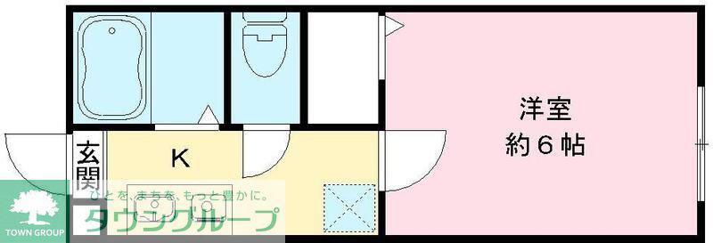 SS自由が丘(1K/2階)の間取り写真