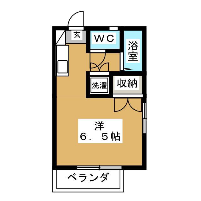 ツインハウス(ワンルーム/1階)の間取り写真