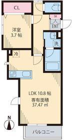 プチハウス大久保(1LDK/2階)の間取り写真