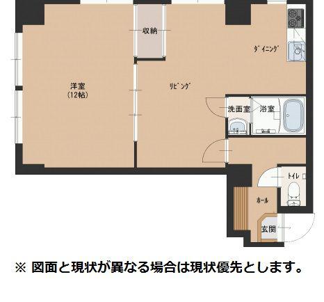 ライフ21(1LDK/3階)の間取り写真
