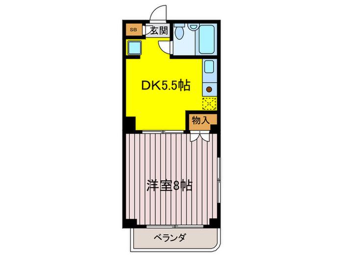 NO.35吉祥寺オリエントプラザ(1DK/1階)の間取り写真