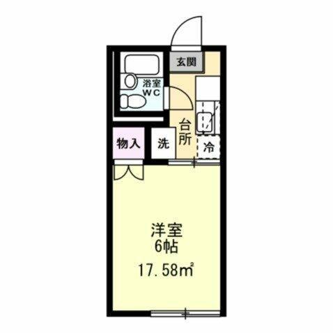 K-HOUSE横浜国大(1K/1階)の間取り写真