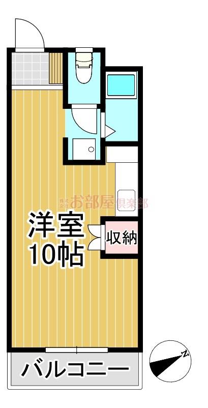 グレースマンション櫛原(ワンルーム/3階)の間取り写真