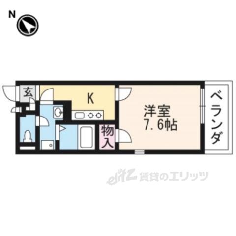 レオネクストミューズ(1K/3階)の間取り写真