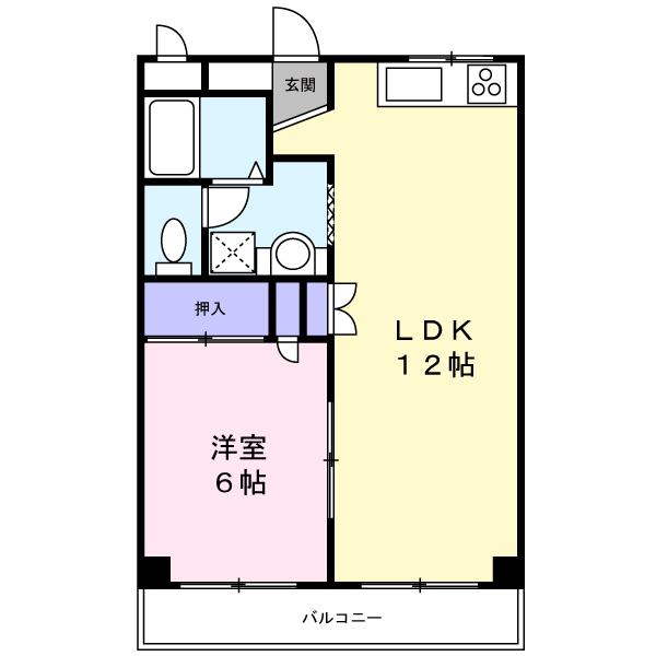 ウィンズコート(1LDK/2階)の間取り写真