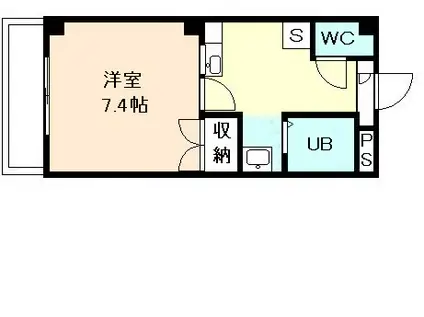 アーバン今泉(1K/3階)の間取り写真