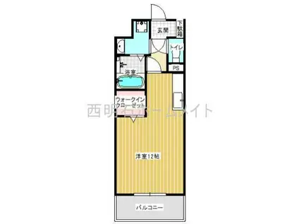 サン・フローリッシュ(ワンルーム/1階)の間取り写真