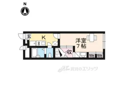 レオパレスすみれⅠ(1K/2階)の間取り写真