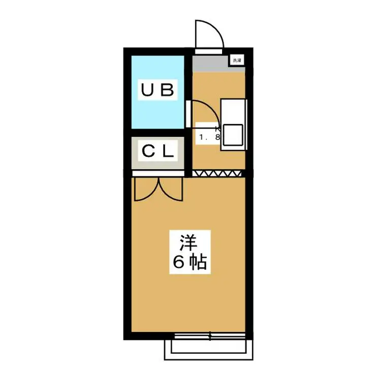 コーポ家根松 2階階 間取り