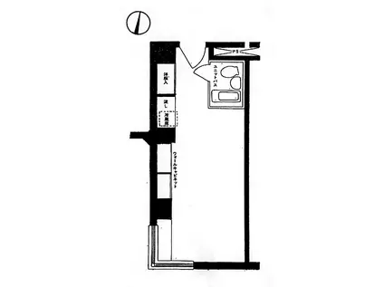 カサウィスタリア(ワンルーム/9階)の間取り写真