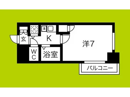 リーガル新大阪III(1K/3階)の間取り写真
