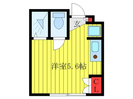 ライフ小竹向原(ワンルーム/1階)の間取り写真
