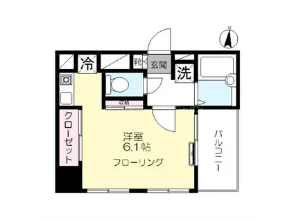 PLEASANT IKEGAMI(ワンルーム/3階)の間取り写真