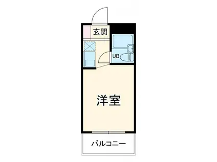 スカイコート相模原イイハシ(ワンルーム/4階)の間取り写真