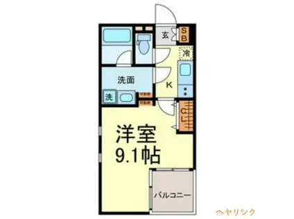 COZY東大曽根(1K/5階)の間取り写真