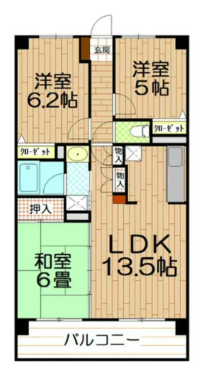 モンドミール和光 2階階 間取り