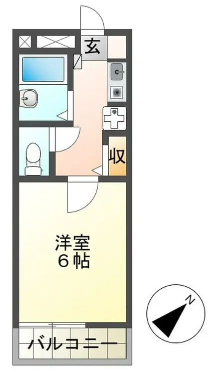 ハピメント片倉 3階階 間取り