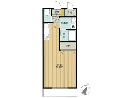 センティール大津新崎(ワンルーム/3階)の間取り写真