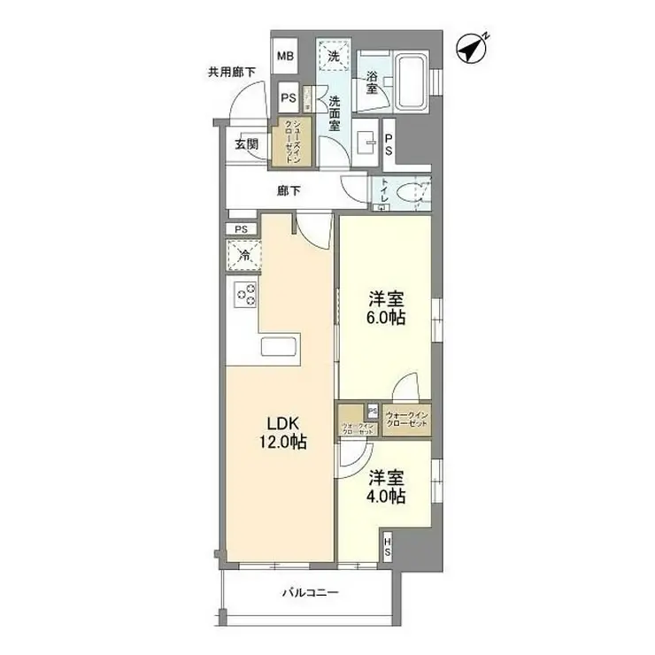 オープンレジデンシア日本橋横山町 2階階 間取り
