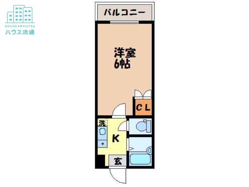 新松下ビル(1K/3階)の間取り写真