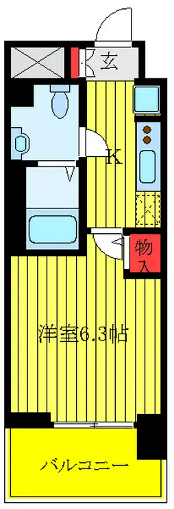 KDXレジデンス板橋本町 7階階 間取り