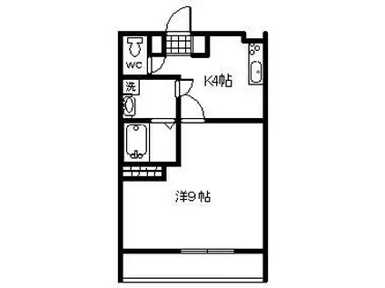 プチメゾン2001(1K/2階)の間取り写真