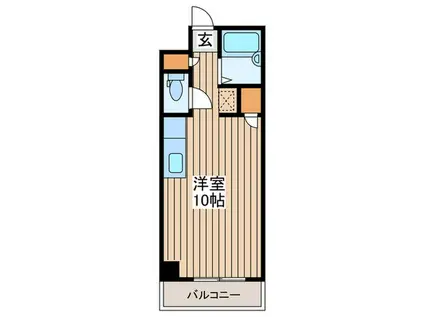 Kハイツ五輪(ワンルーム/4階)の間取り写真