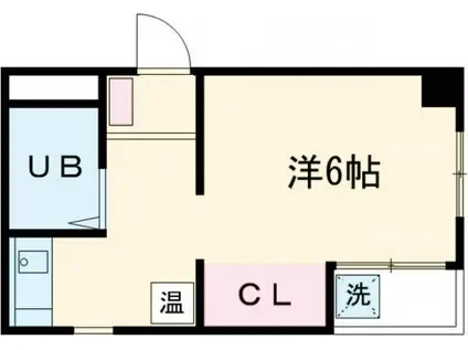 Fアングル361(1K/2階)の間取り写真