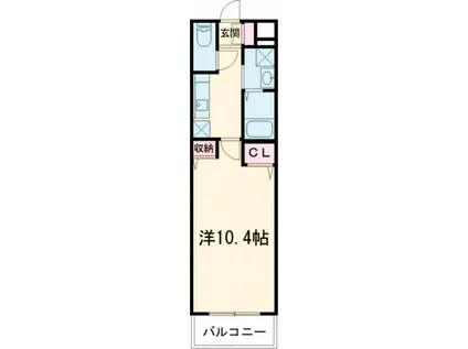 MDIブリサマリーナ花見が浜(1K/4階)の間取り写真