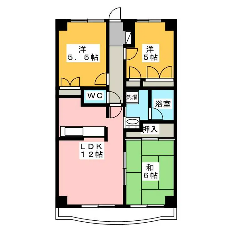 シャルマン2 4階階 間取り