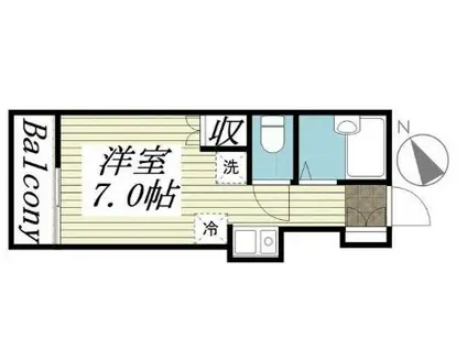 プログレス野方(ワンルーム/2階)の間取り写真