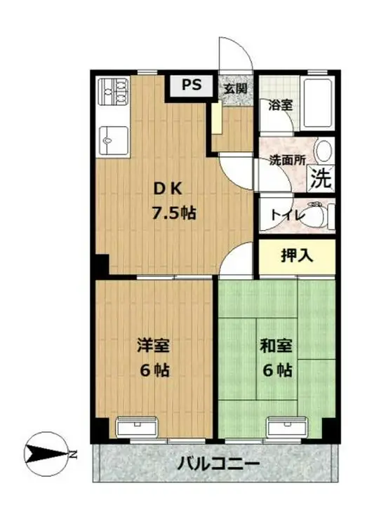 ロードスプリング出来野 1階階 間取り