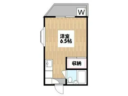 メゾン弦巻(ワンルーム/1階)の間取り写真
