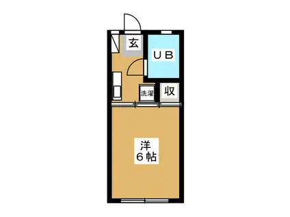 ベル・エポック(1K/1階)の間取り写真